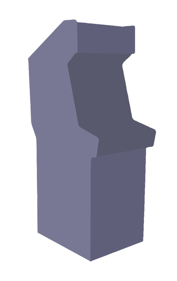 Silhouette del mueble arcade de pie Arcadenial Stand (en desarrollo)